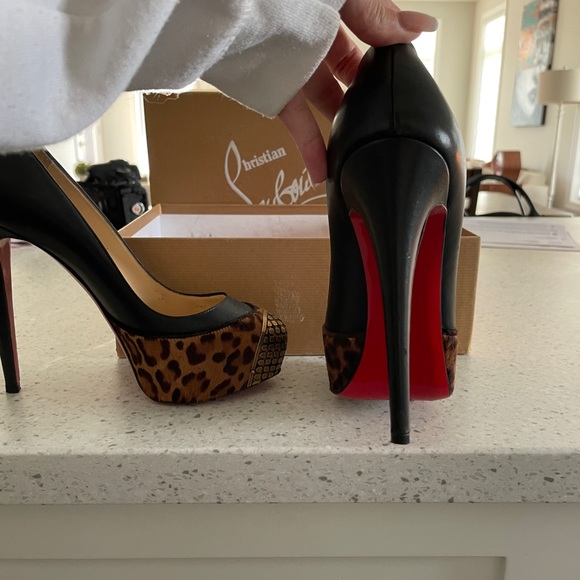 Maggie 140 Pony Leopard Christian Louboutins - Picture 3 of 8